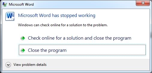 Word Not Working