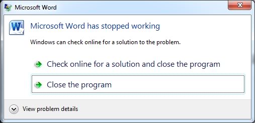 Word Not Working